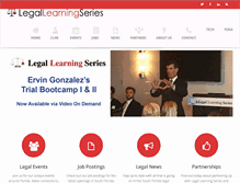 Tablet Screenshot of legallearningseries.com